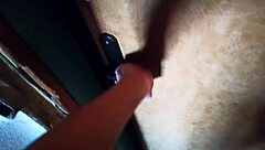 Painter Slut Deepthroats Boss Cock Behind Boyfriend's Back