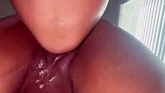 Sexy Ebony Eats Juicy Pussy