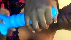 black babe deepthroats juicy cock like a pro