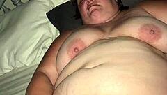 BBW shakes big tits in vibrator orgasm blast