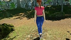 lets dive into shaved redhead pussy outdoor paradise vr