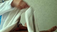 masseuse stunned by client's huge throbbing cock