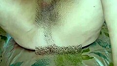 granny teases huge saggy tits fingering old pussy