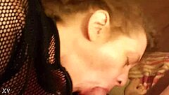 naughty blonde wife sucks neighbor's cock flashing big tits