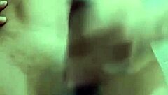 Skinny guy strokes huge cock in work bathroom solo