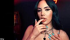 Nika Venom rides cowgirl to passionate creamy cumshot