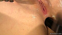 busty lezdom whips chokes young lesbian anal slave bound