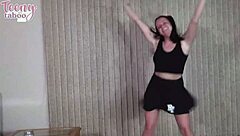 Wow! Gorgeous Daisy Garcia fucks Seth wildly, joins cheerleader squad with hot anal creampie!