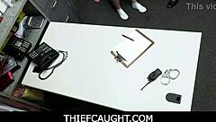 tiny 18+ thief reese robbins fucked by security officer