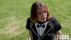 Petite milf mommy's big tits bounce wildly in hardcore pov blowjob taboo