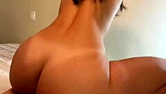 Gray beanie babe bent over pounding