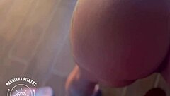 athletic redhead teases her tight ass for hungry eyes