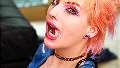 Victoria Greene's Harmonica Wails in Painful Femdom Spanking Orgy!