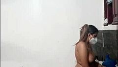 cute curvy latina cooks naked in kitchen showing huge ass