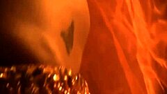 Exotic dancer strips teasing with sensual power and erotic moves