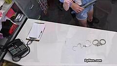 handcuffed office brunette bent over craving hardcore dicking spy cam