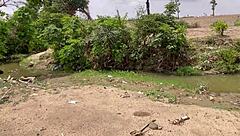 chubby girlfriend's big ass worshipped deep in forest adventure