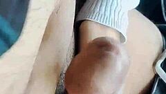 Jerk Off To This Sexy NRI Girlfriend's Tight Pussy In Car!