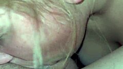 blonde gags deepthroating cock publicly woods sloppy spit