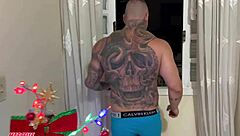 Big Ass Brazilian Anal Fucked by Tattooed Neighbor on Cuck Cam