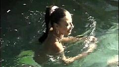 black lesbians dive deep in jacuzzi muff-munching frenzy