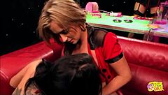 emily b explodes into naughty lesbian dildo game with busty tight friends!