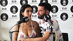 mica dellorto struts into the spicy casting room revealing latina tattoos