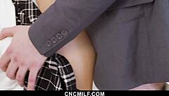 freeuse milf boss rides employee's cock missionary to boost office morale