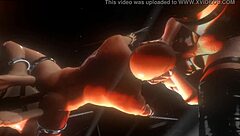 busty futa mistress in latex double penetrates and cums multiple times