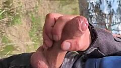 Public Dick Flash: Masturbating Outdoors as Ladies Watch from Afar