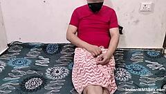 married indian wife spreads shaved pussy for husband's quickie lick