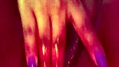 ebony beauty fingers pussy to explosive orgasm tease