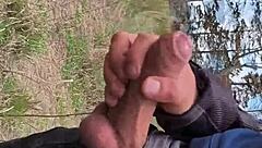 Public Dick Flash: Masturbating Outdoors as Ladies Watch from Afar