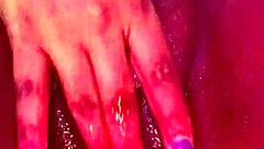 ebony beauty fingers pussy to explosive orgasm tease