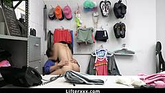 harley hazes resists but craves officer tommy gunn's deep doggystyle search