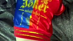 Petite blonde fucks like Harley Quinn in raw creampie cosplay homemade