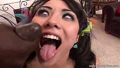 sexy neighbor craves big black cock stretching her tight pussy wide