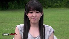 yui kasugano's steamy outdoor dildo play with natural tits