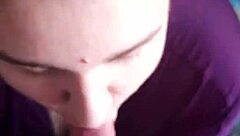 curvy bbw dick lover slurps cock and begs for facial cumshots