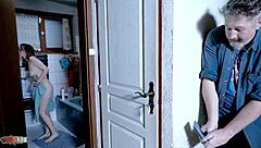 Emejota's Taboo Peeping Turns Pleasure Stepdad Petite Teen Blowjob Creampie Squirting