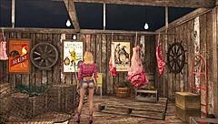 Teasing Brunette In Slutty Fallout Fashion