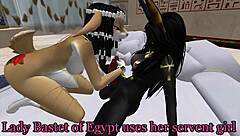 Furry shemale slave endures hardcore BDSM monster fucking