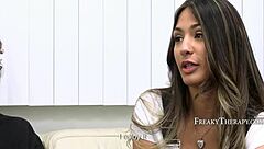 Hey doctor, this milf therapy session turning into wild ffm threesome right?