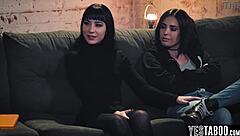 Petite Milf Anal Threesome with Big Cock Officer