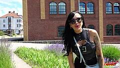 inked big tits milf evi sky picked up at casting for rough cowgirl pounding