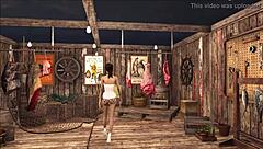 Teasing Brunette In Slutty Fallout Fashion