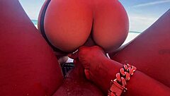 Curvy Babe Takes Big Black Cock Beachside