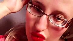 my perfect red lips in glossy lipstick make you my findom slave jerk off now