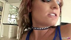 Flower Tucci's First BBC Anal Pounding Stretches Hairy Pussy in Heels