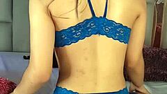 perverted latina dances seductively then takes dildo deep inside